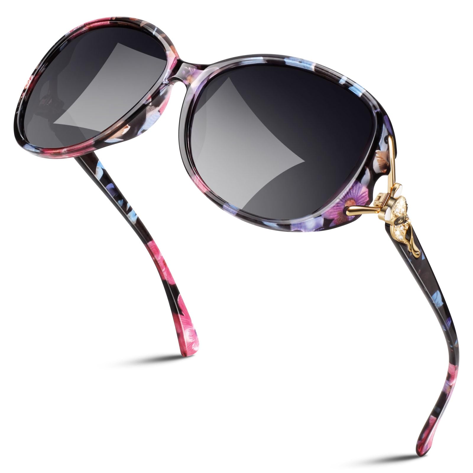 Sunier Gafas de Sol Polarizadas Mujer, Gafas de Sol de Gran Tamaño moda, Gafas de Sol moda mujer, Protección UV400