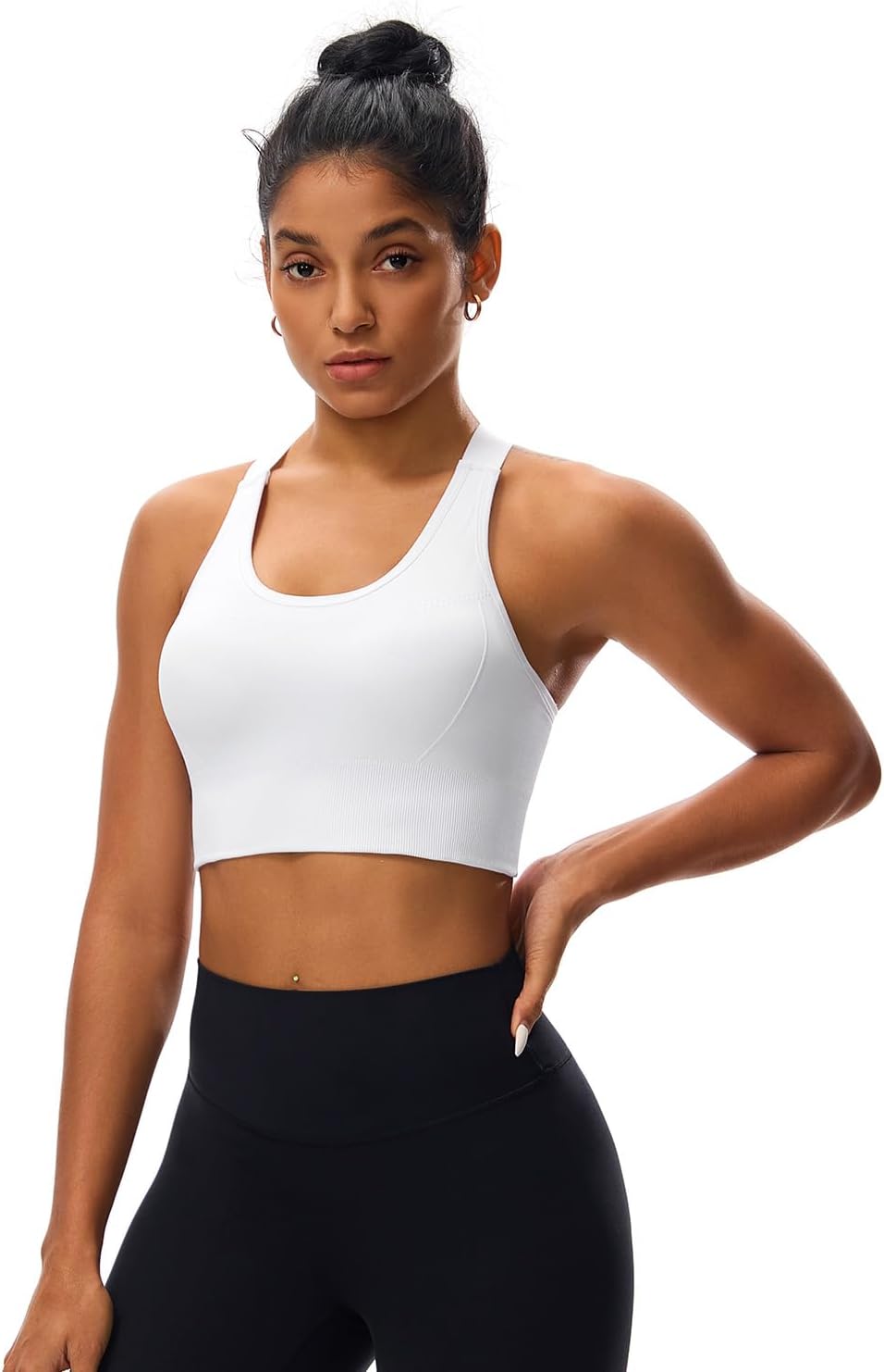 Sports Bras for Women, High Impact Support, Breathable Mesh, Adjustable Straps for Running & Gym Yoga Workout Crop Top