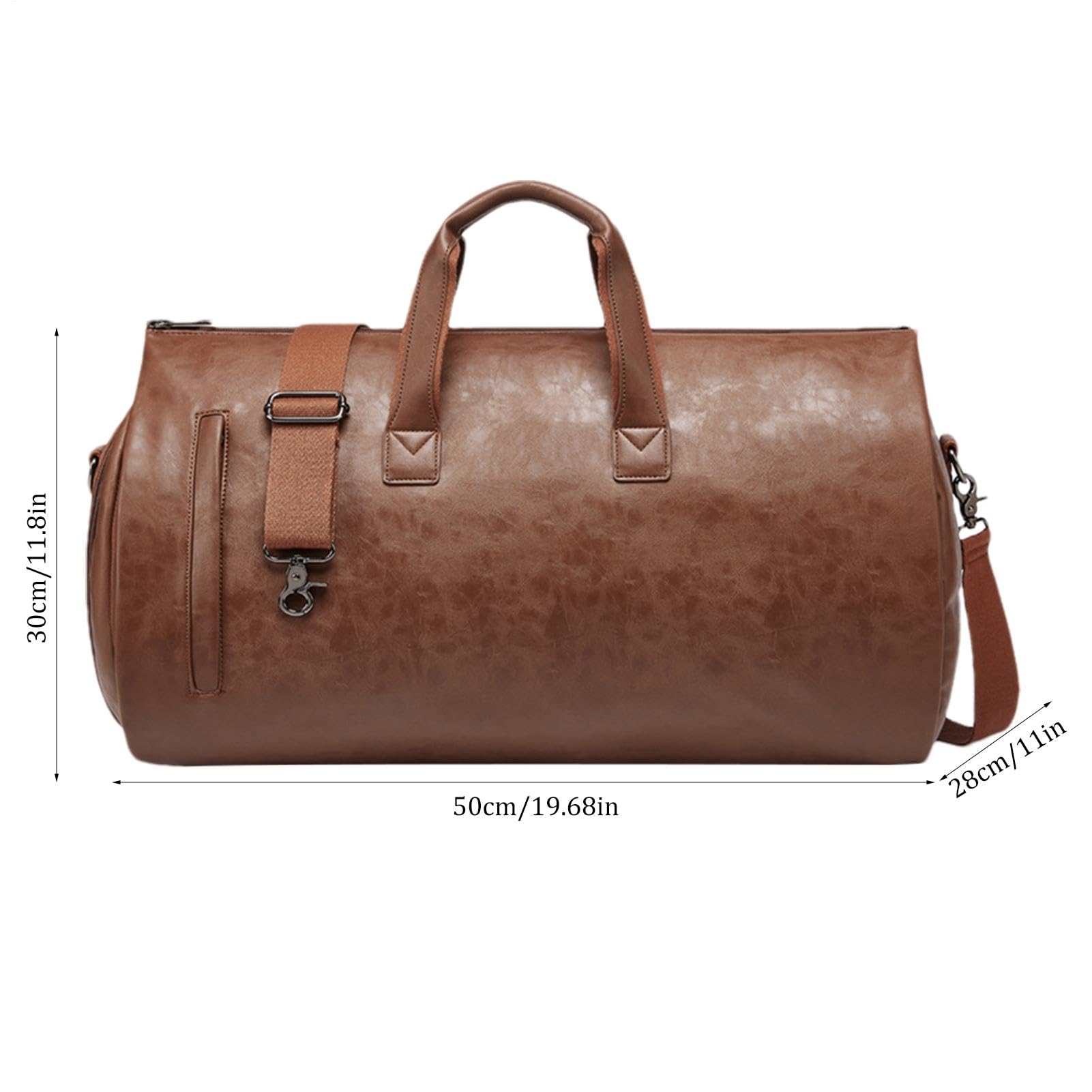 Borsone porta abiti convertibile, Borsone porta abiti da viaggio | Borsoni per indumenti Scomparto per scarpe in pelle PU - Borsa da viaggio convertibile Borsone porta abiti, valigia