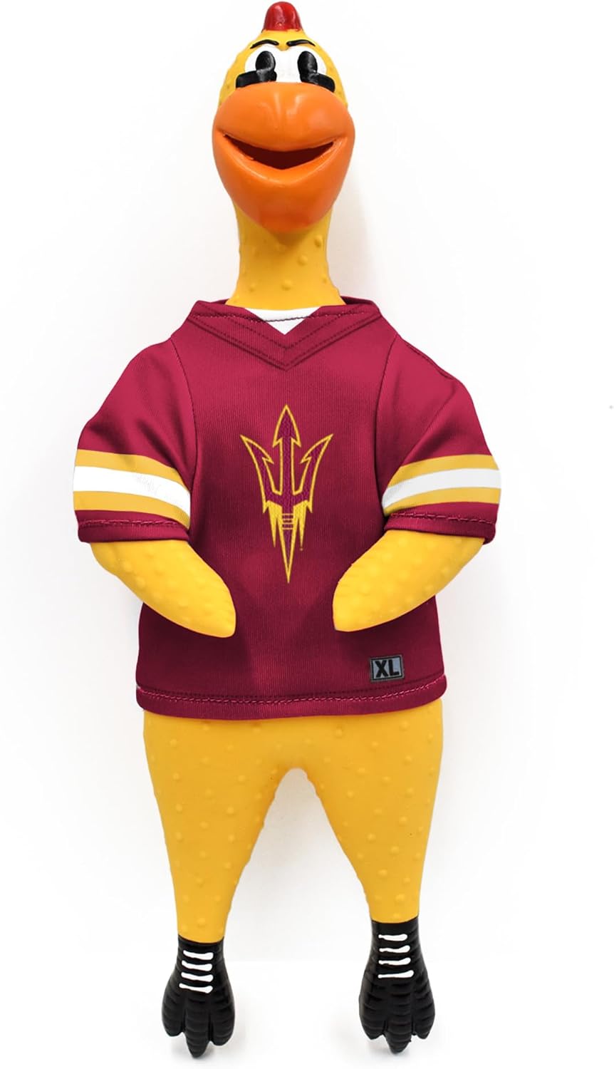 Littlearth Unisex NCAA Team Rubber Chicken Toy