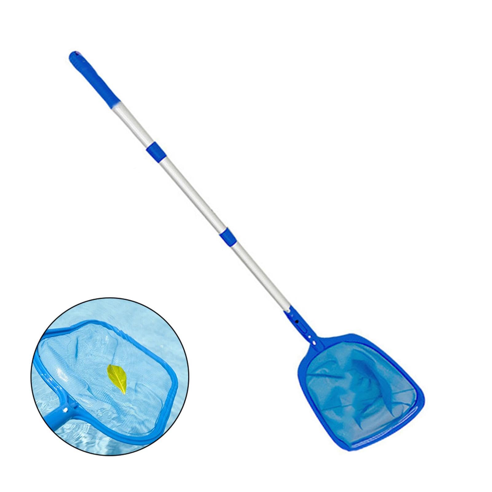 Tsuchiya Skimmer per Piscina - Skimmer a Rete per la Pulizia della Piscina | Strumento di Pulizia Stabile di Grande capacità per Piscina con Manico in Alluminio per laghetto Koi, Vasca idromassaggio