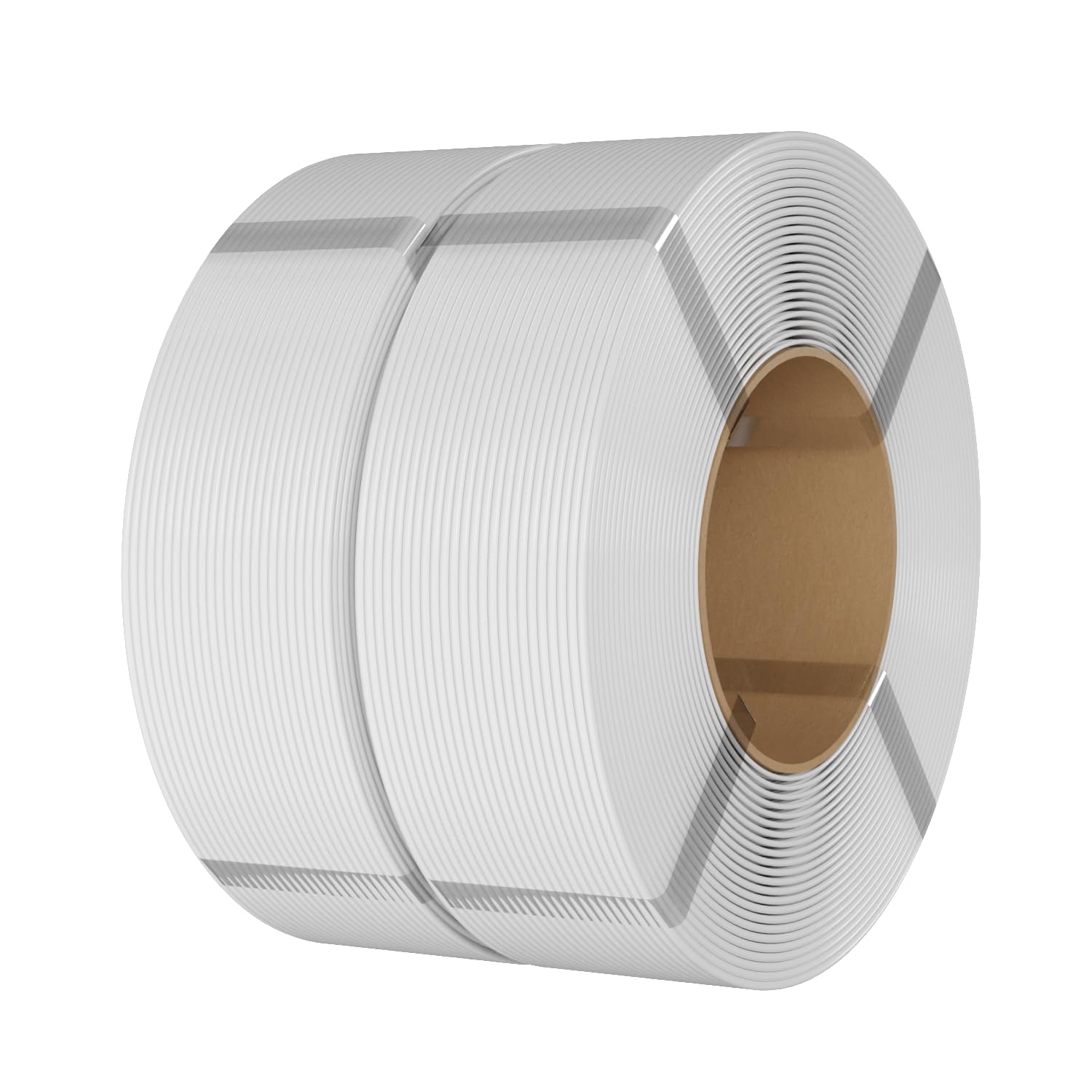 eSUN PLA Refill Filamento di ricarica 1,75 mm, filamento di stampa 3D senza spago Precisione, precisione dimensionale +/- 0,03 mm, 1 kg per bobina, 2 bobine per stampanti 3D,Bianco freddo-2KG