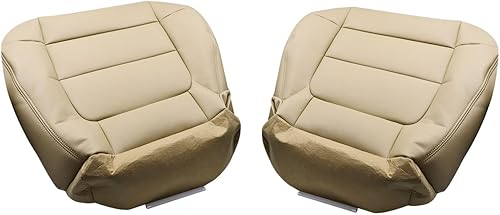 NLQR Fundas de asiento de cuero de microfibra de repuesto para el lado del conductor y del pasajero, compatibles con Ford F150 Lariat 2001 2002 2003