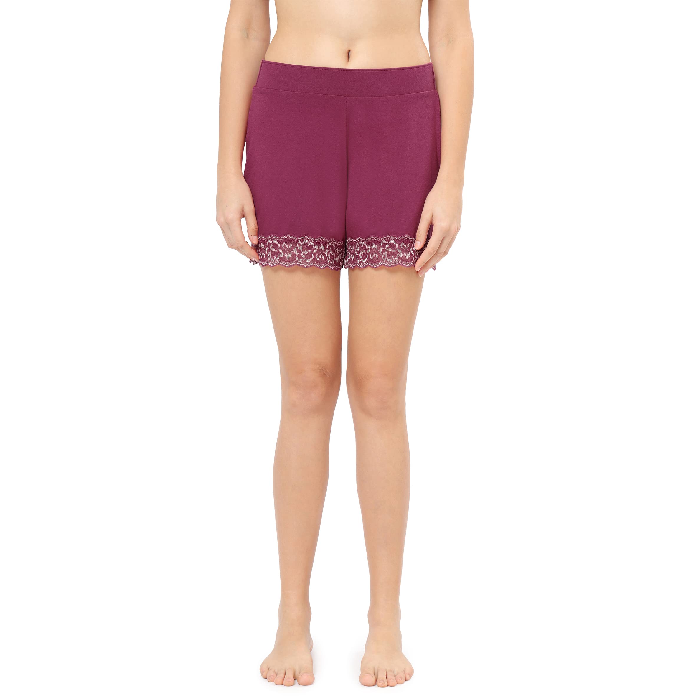 amante Solid Above Knee Mid Rise Short-picture-44
