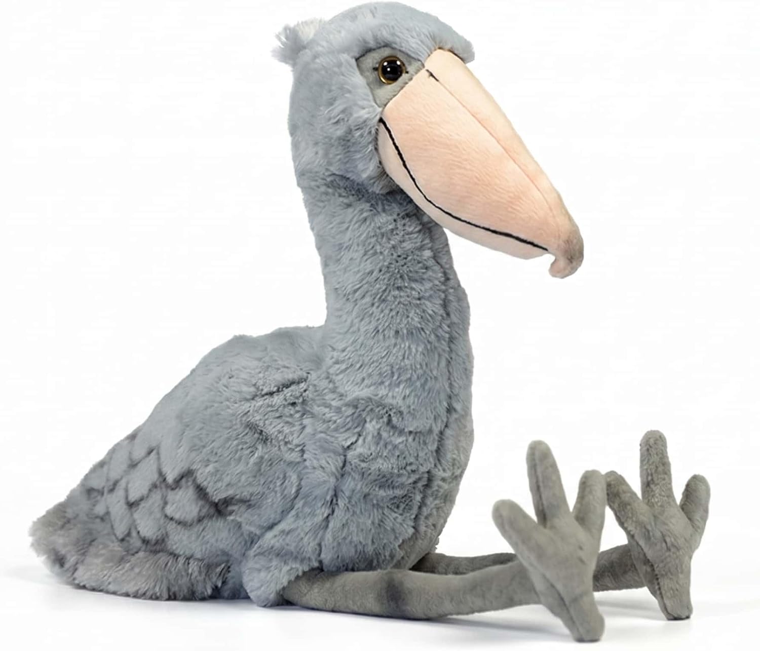 Shoebill Stork Plush Toy Lifelike Shoebill Bird Stuffed Animal with Realistic Details Premium Soft Fabric 14.96-Inch Collectible Wildlife Plush