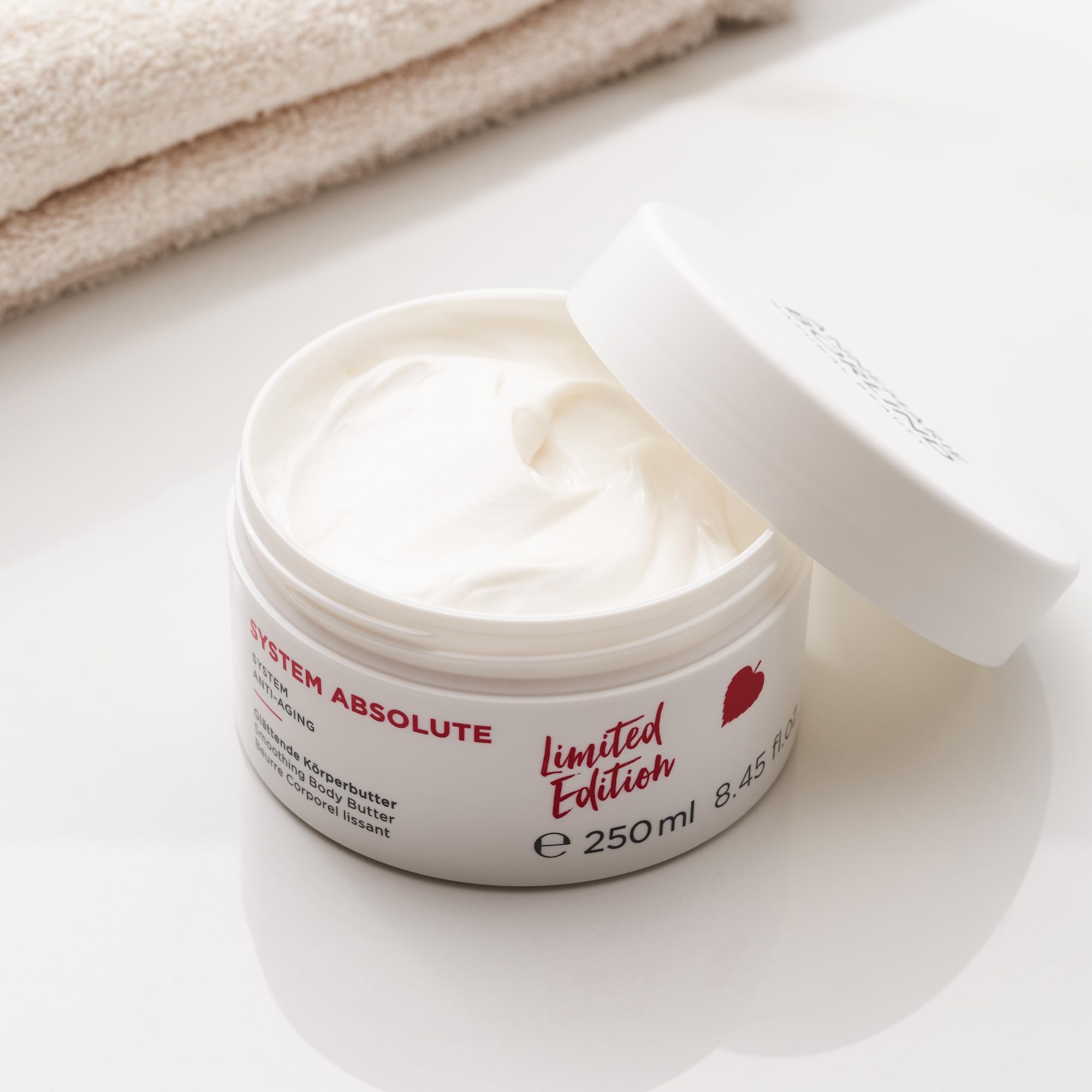 ANNEMARIE BÖRLIND SYSTEM ABSOLUT SYSTEM ANTI-AGING Glättende Körperbutter (250ml) - Samtweiches, Glattes Hautgefühl, Spendet Intensiv Feuchtigkeit, Bewahrt die Hautfeuchtigkeit, Vegan