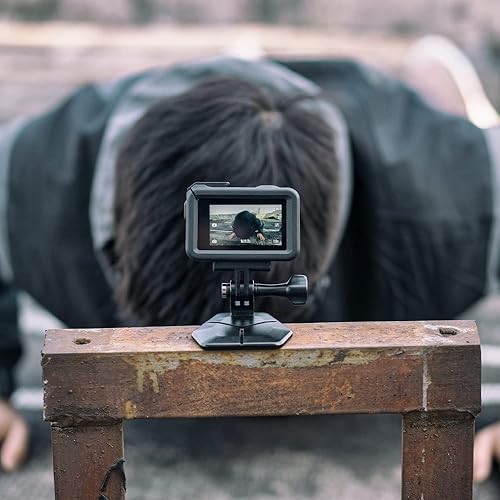 Miniatura 6 de SUREWO Soporte magnético de cámara de acción para Gopro, soporte magnético de valla compatible con GoPro Hero 11, 10, 9, 8, 7, 6, 5, negro, DJI Osmo