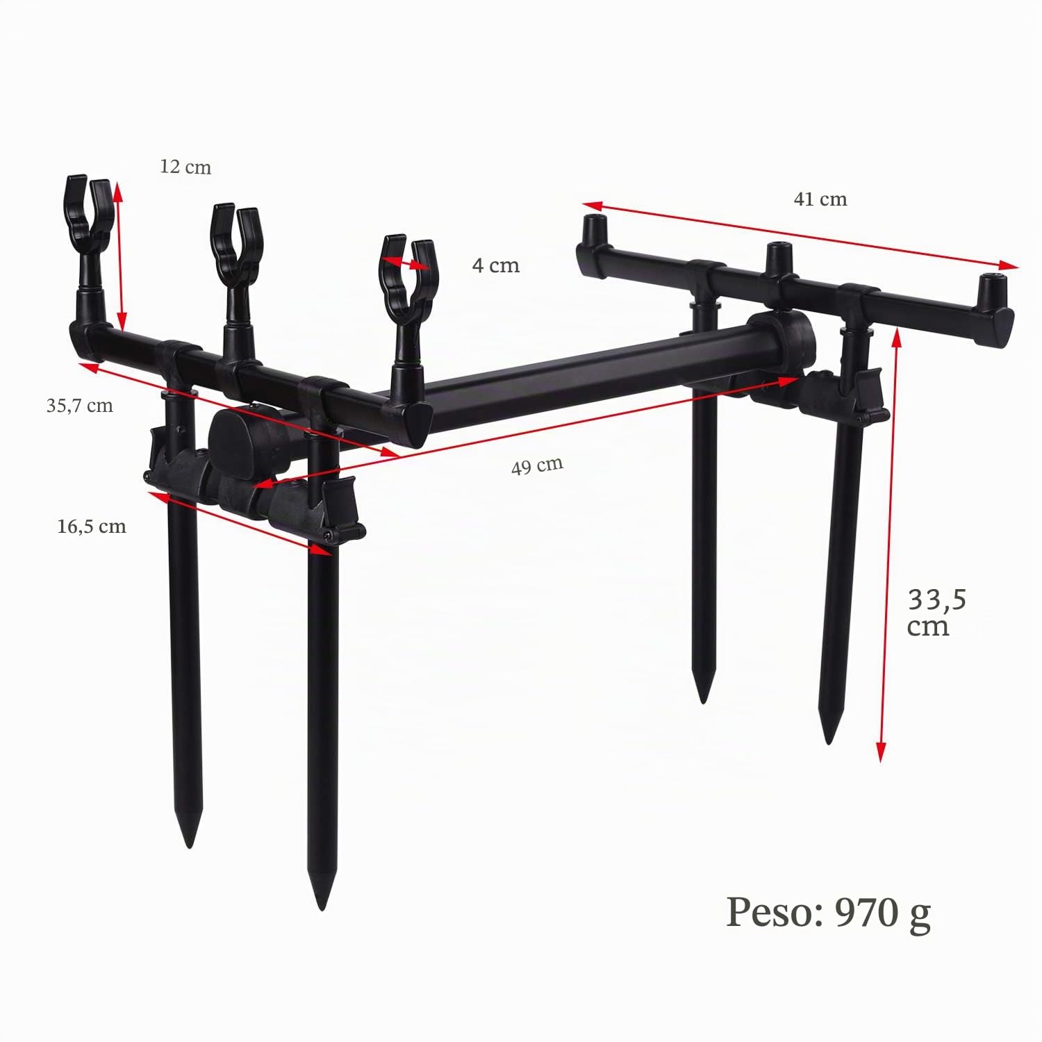 Sougayilang - Supporto per canna da pesca alla carpa