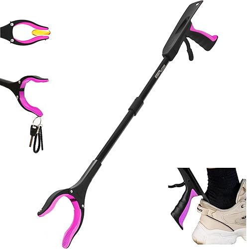 Herramienta de agarre plegable grabRunner de 32 pulgadas con imán (3010288069) con imán (morado oscuro)