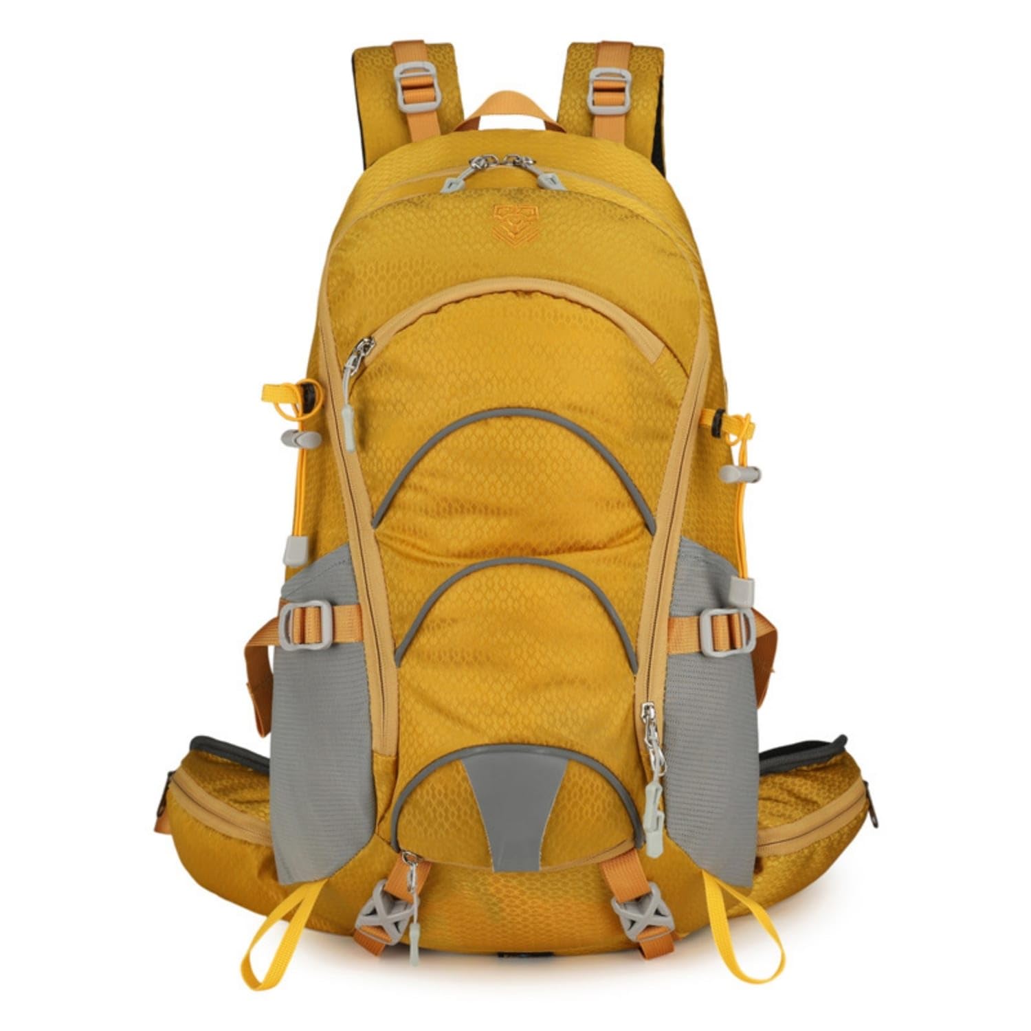 Lightweight Hiking Backpack Breathable Camping Backpack Padded Daypack Adjustable Straps, Yellow-picture-24