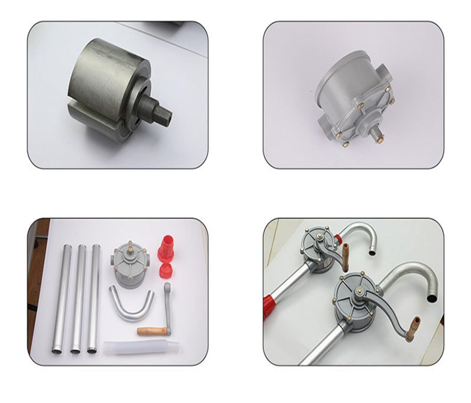 Pompa a tamburo, pompa dell'olio a manovella riempitrice a pressione manuale per rifornimento di carburante, pompa a barile (20 mm)