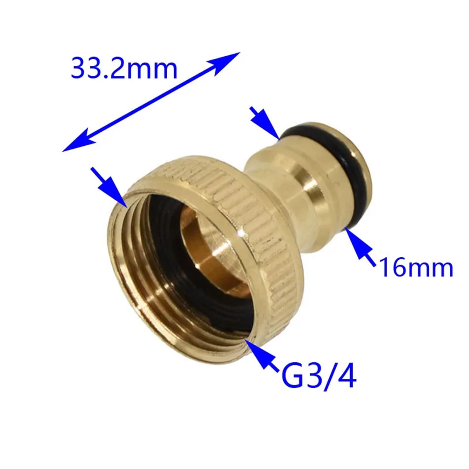 2 pz rubinetto in ottone 3/4 femmina connettore rapido lavatrice giardino acqua rapida