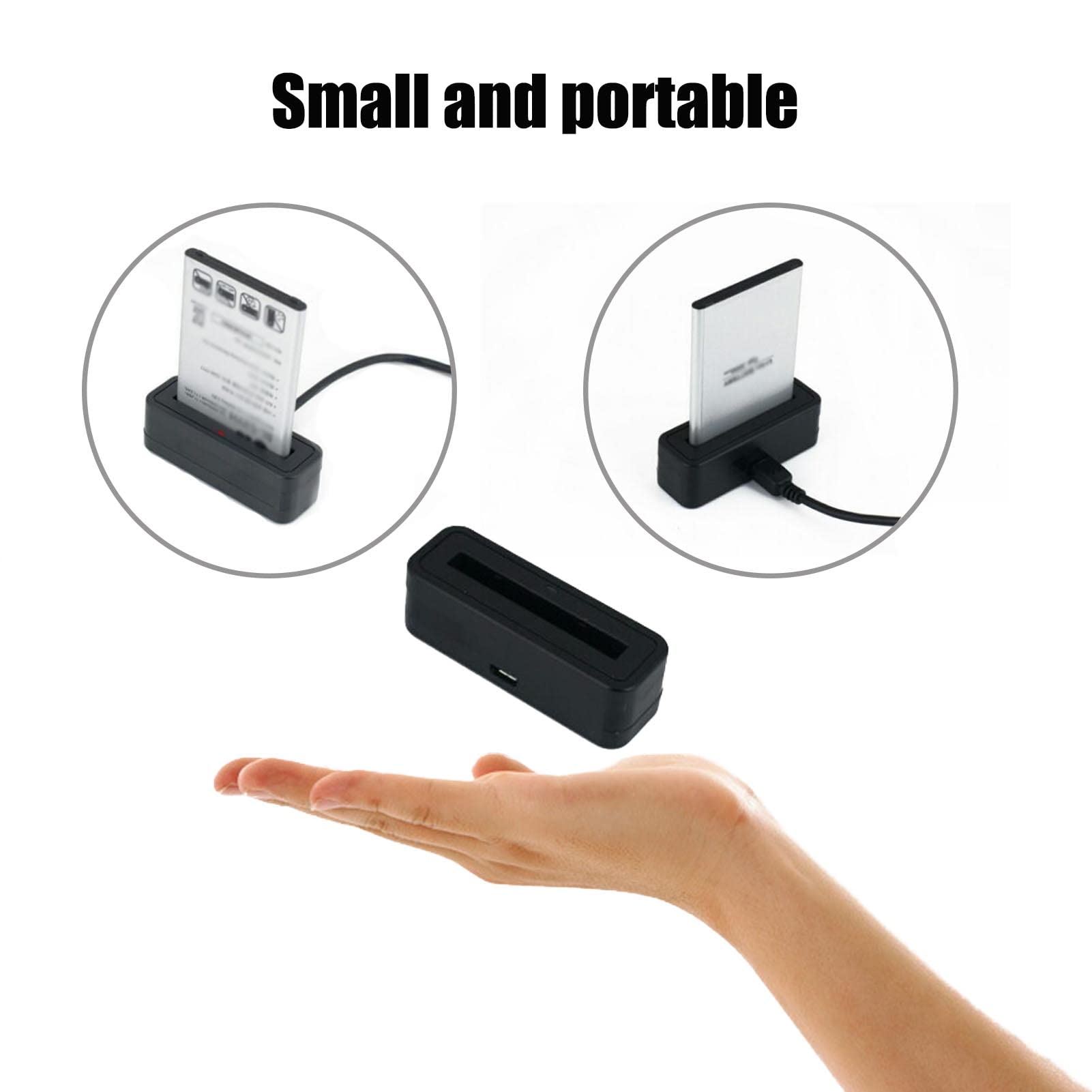 Battery Charging Dock,USB Desktop Dock,Battery Charging Dock,Stand Charger,Easy to Carry,Suitable for LG V20,Suitable for H990N,F800,BL-44E1F