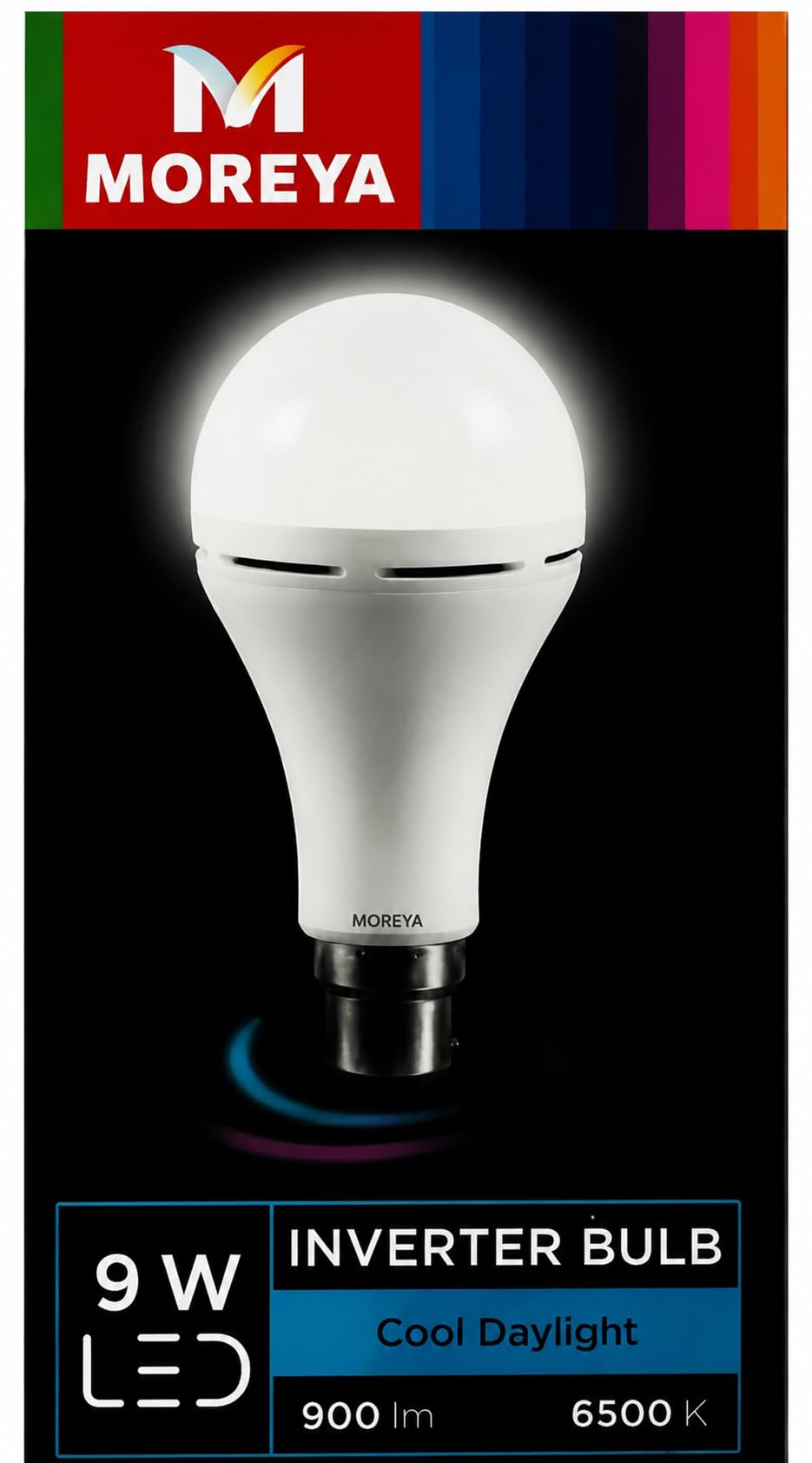 Moreya 9W LED Inverter Bulb, Cool Daylight, 900 lm, 6500K | B22 Base, Power Backup, 6500K White Light, Energy Saving, Home Lighting-image-27