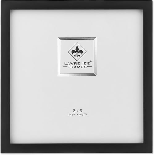 Vista 6 de Lawrence Frames Marco de fotos blanco de madera de estudio de 10 x 10 pulgadas (755810)