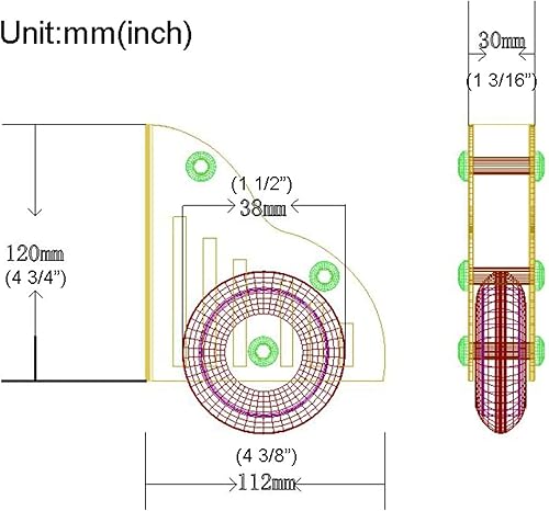 Miniatura 2 de Kit de puerta corrediza de granero de 3.3 pies a 13 pies, juego completo de herramientas para biblioteca (sin escalera), tubo redondo de acero