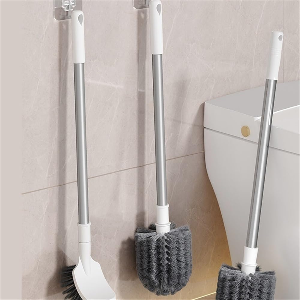 escobilla de baño Cepillo de Inodoro doméstico Pared con Mango Largo y Base Mango Largo