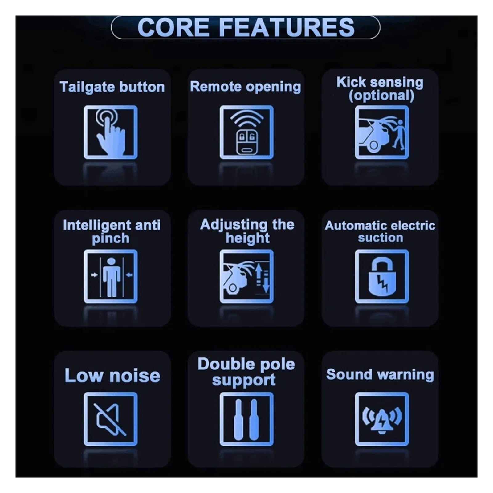 Molle A Gas Elettriche Per Benz Per GLA H247 2015-2024 Dell'auto Portellone Posteriore Con Aspirazione Elettrica Puntone Di Sollevamento Intelligente Ricambi Auto(No Kick Sensor)