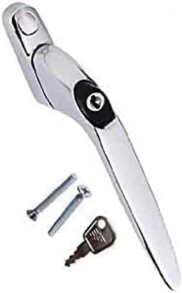 X10 uPVC Window Handle Inline Chrome Double Glazed Universal Espag