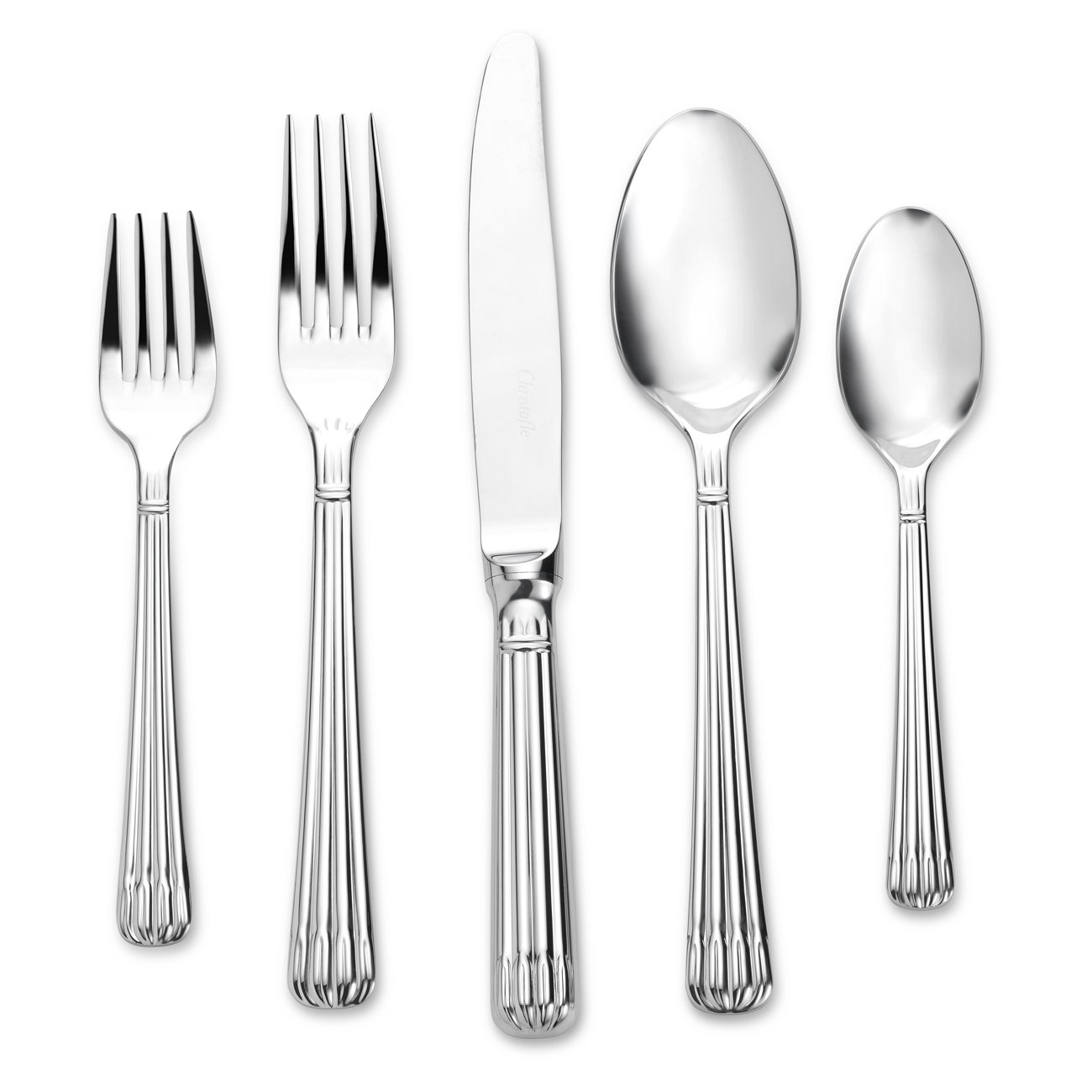 Amazon.com | Christofle Osiris Place Setting, 5-Piece: Flatware