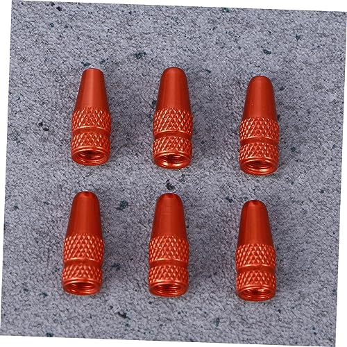 12pcs Tapa de Válvula Francesa para Bicicleta Color Naranja miniatura 6