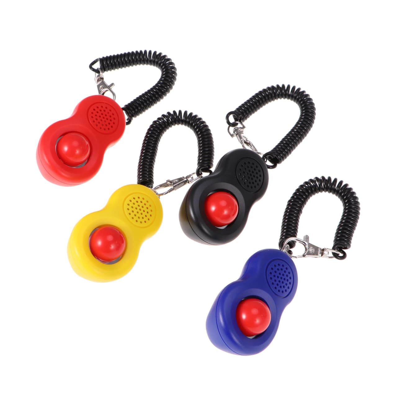 Housoutil 12pièces Clicker De Formation pour Chiens Et Chats Outil Professionnel avec Design Ergonomique Adapté Aux Animaux Élastique pour Poignet Ensemble De Couleurs