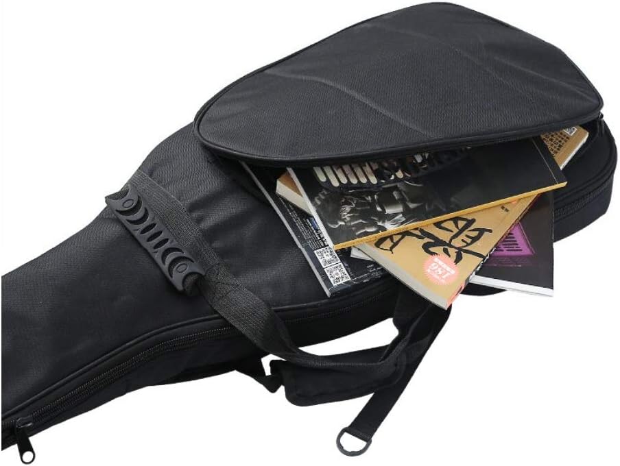 Thick Shockproof Oxford Waterproof Moisture-proof Electric Guitar Bag Shoulder Portable Electric Bass Bag Electric Guitar Case (Black Electric Bass Bag)