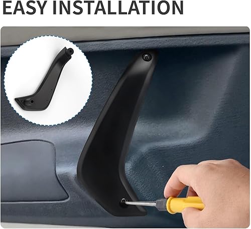 Miniatura 5 de Manija de puerta interior compatible con Ford Fiesta 2014-2019, panel de moldura de puerta interior sin par de ventanas eléctricas BE8Z-58254K05-BA