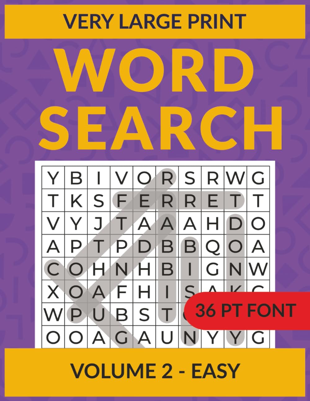 Very Large Print Word Search: An easy word search book for the elderly, poor eyesight or adults who like large clear puzzles | 50 puzzles with solutions