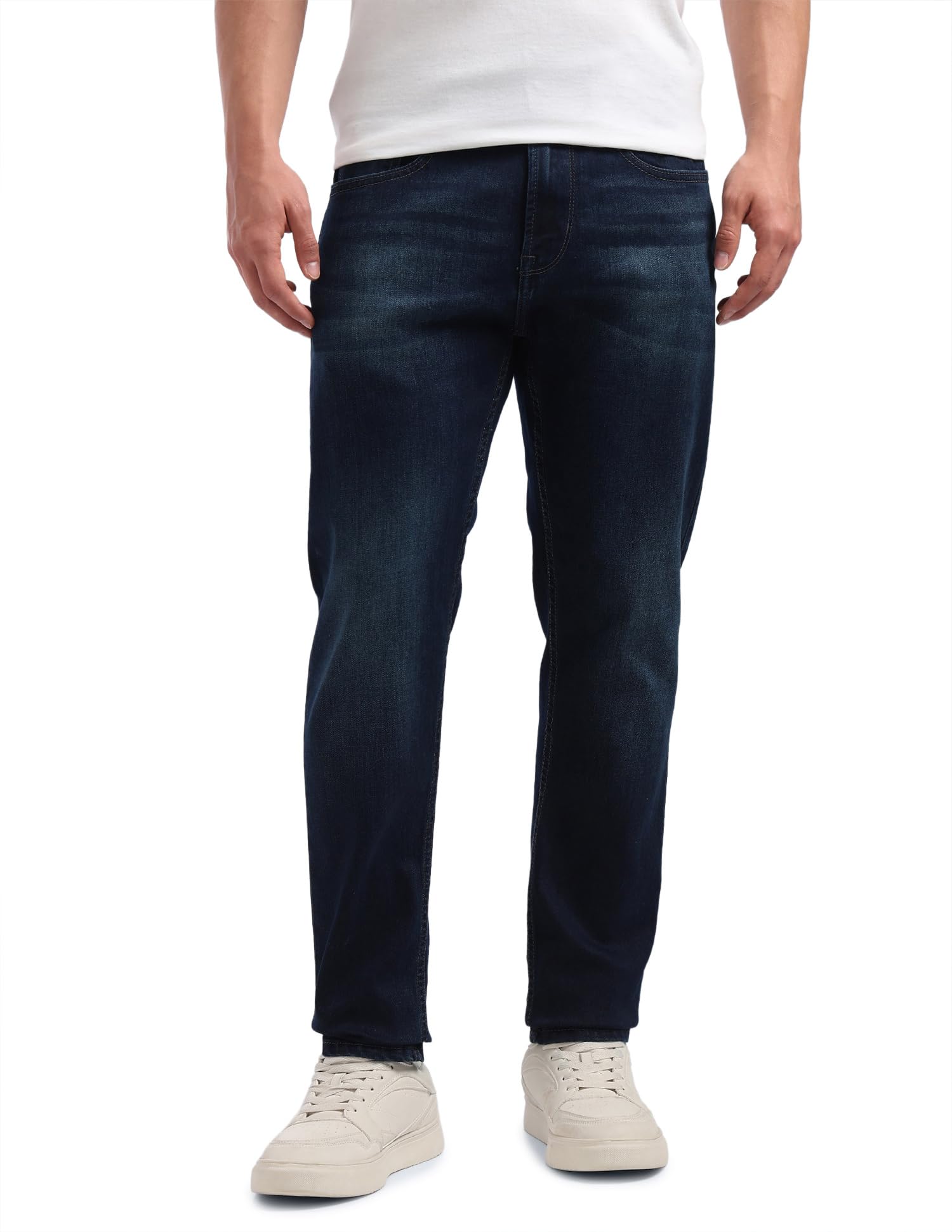 flying machine Men's Slim Tapered Fit Jeans| Solid | Mid Rise | Stretchable | Jeans for Man-picture-34