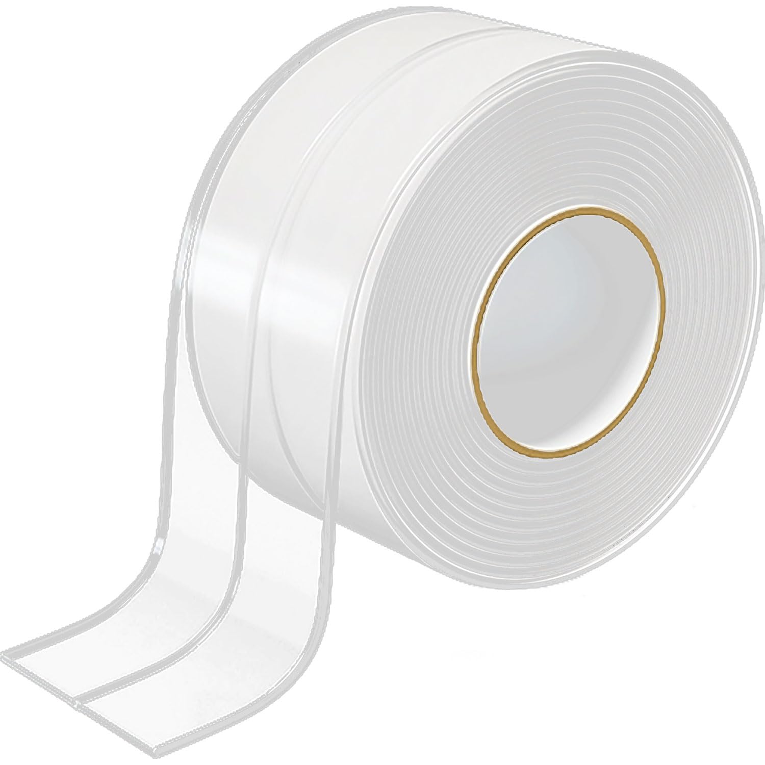 Humyu Bath Sealant Strip Self Adhesive Clear, Bath Edge Sealing Strip Waterproof Caulk Strip Anti-mold 38mmx3.2m with Adhesive Aid for Bathrooms, Toilets, Kitchens and Wall Corners