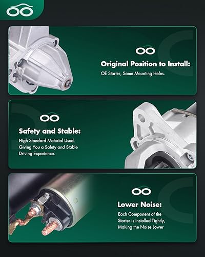 Miniatura 340 de SCITOO Arrancadores Nuevo Ajuste para Nissan Frontier Pickup Xterra 2002 2003 2004 3.3L 17859