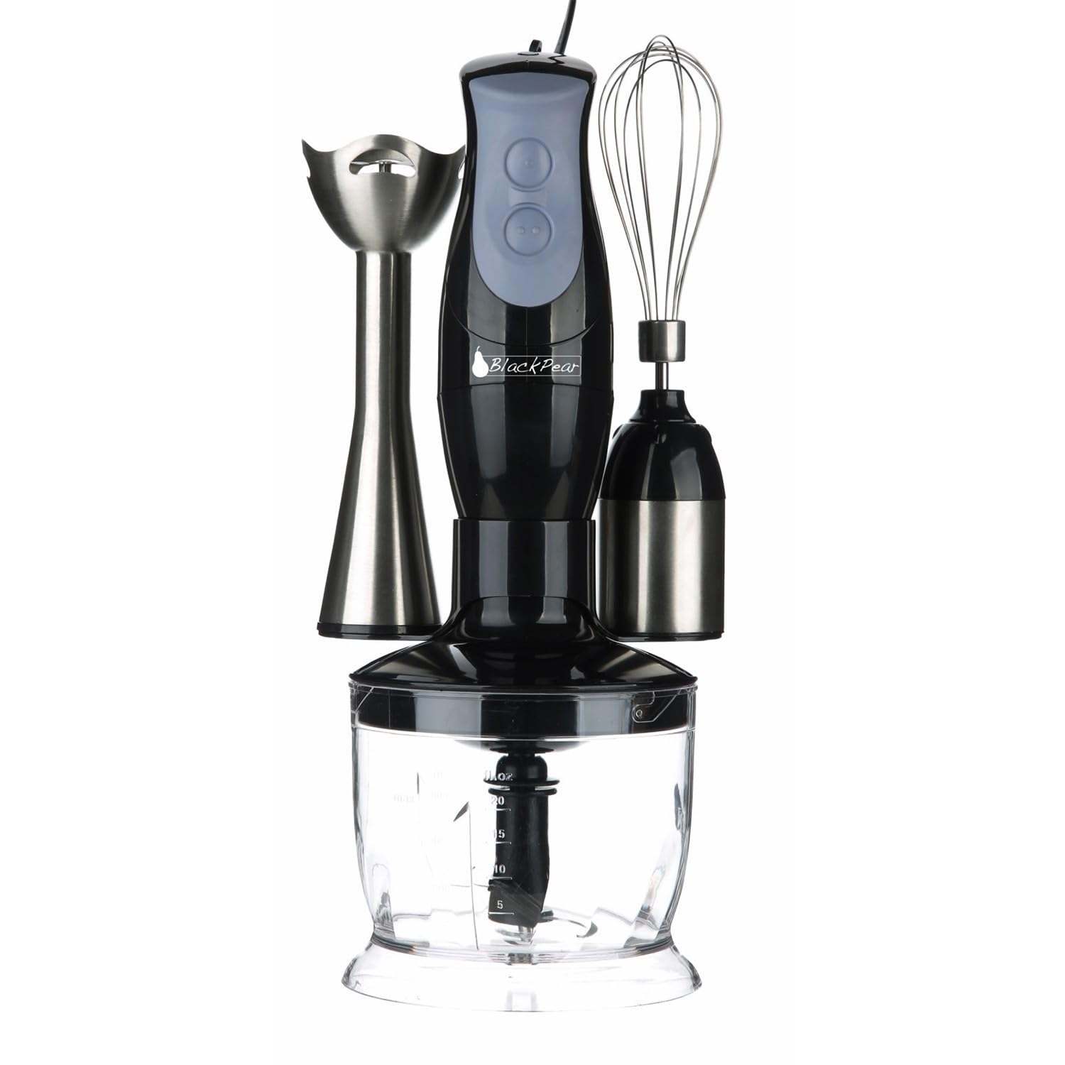 blackpear BMS 210 frullatore 3 in 1 piede acciaio inox 200 W
