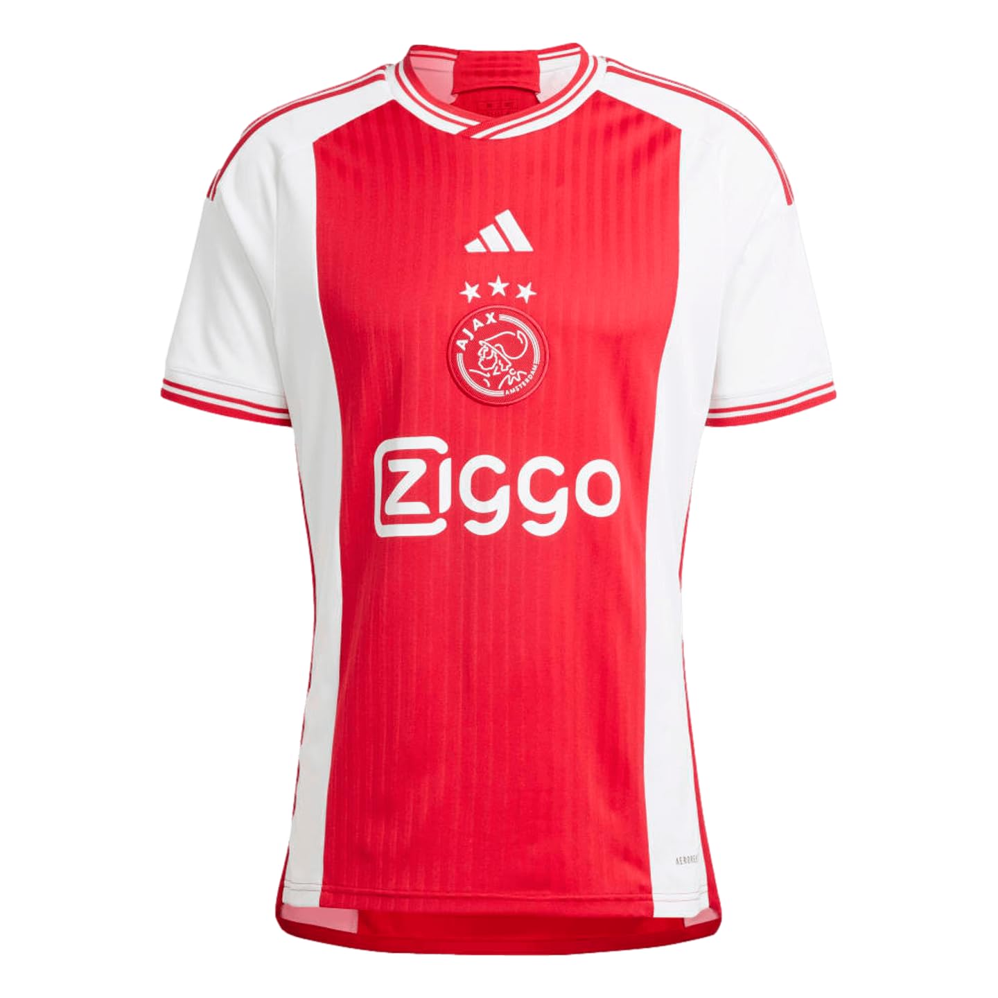 アヤックス サッカーウェア adidas 赤白 adidas mens Adidas Men's Soccer Ajax 23/24 Home Jersey, White