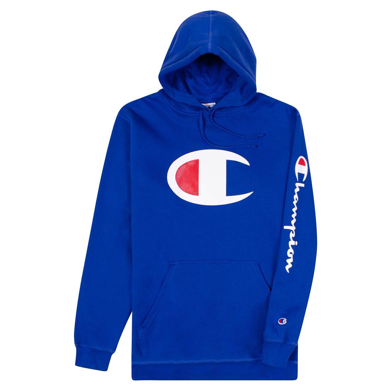 Champion Hoodie for Men Big And Tall Mens Oversized Pullover Fleece Sweatshirt Royal Blue