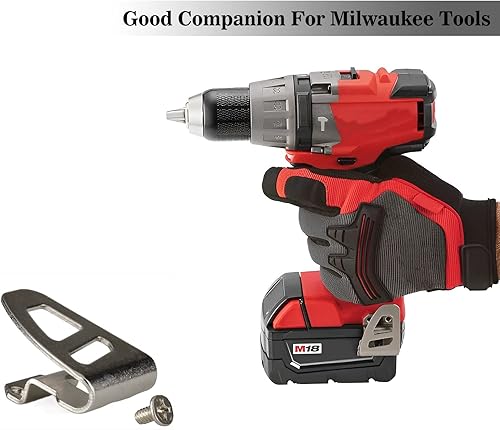 Miniatura 2 de 8 ganchos de clip de cinturón de acero inoxidable compatibles con Milwaukee 42-70-2653 para Milwaukee 2604-20, 2604-22, 2604-22CT, 2797-22