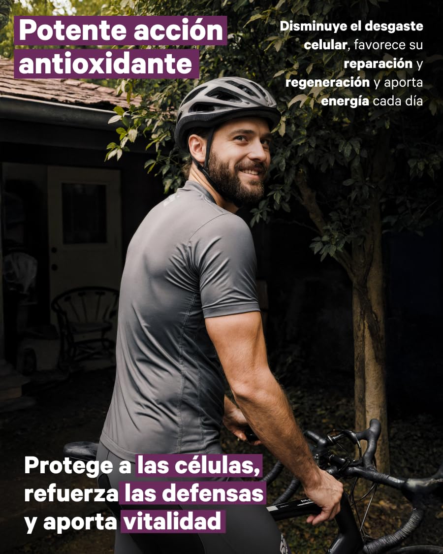 Resveratrol & NAD + Coenzima Q10, Zinc, Astaxantina y Vitamina C - 90 Cápsulas (3 Meses) - Potente Antioxidante, Antiedad, Bienestar Cognitivo, Energía e Inmunidad