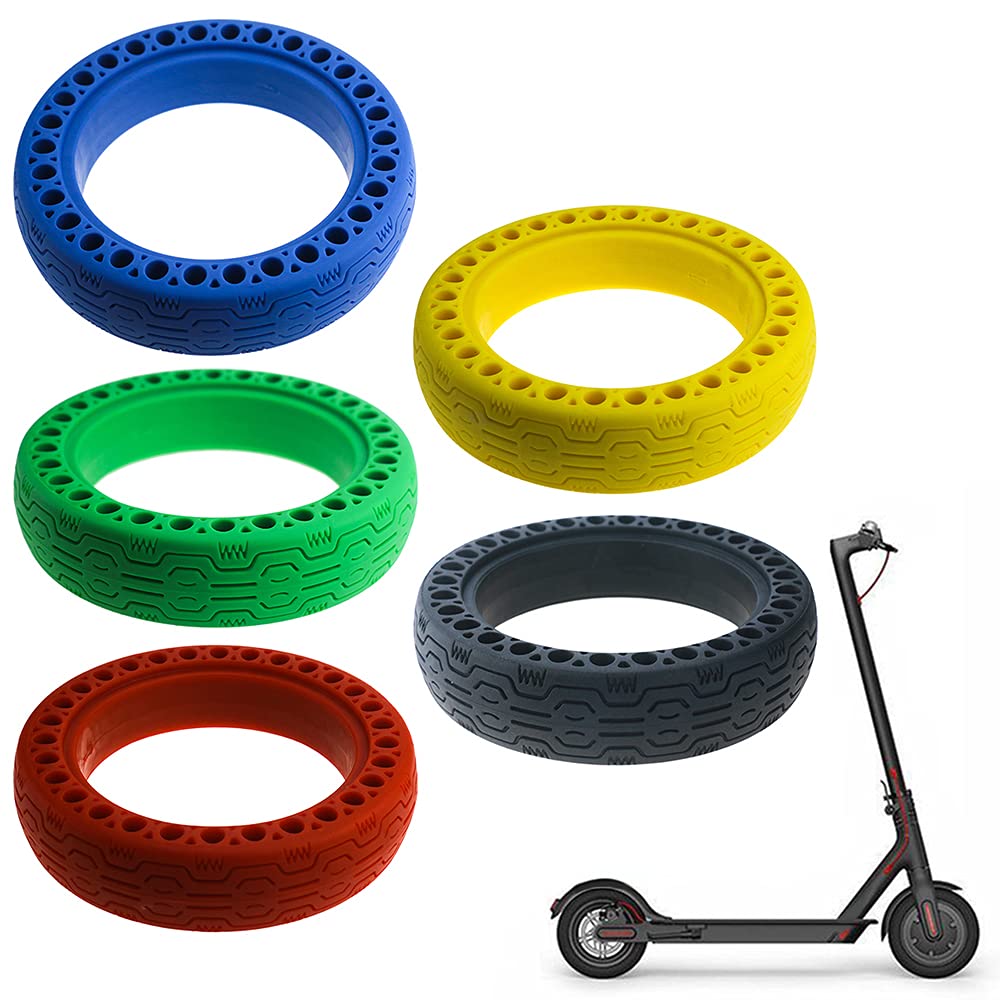 Pneu Solide 8X2.0, Pneu Solide en Nid d'abeille pour Scooter électrique, Pneus de Rechange en Tubes Solides en Nid d'abeille, Roue en Caoutchouc pour Xiaomi M365/Pro 8,5 Pouces Scooter électrique Ro