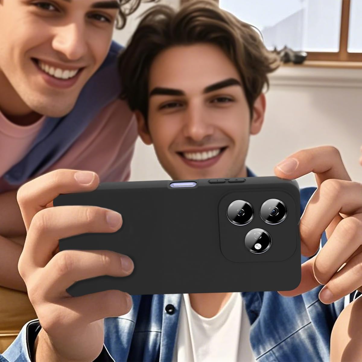 GYDQQKJ Coque Pour Oppo Reno 13 Pro 5G Silicone,Housse Etui De Protection Noir Souple Gel Silicone TPU Bumper Premium Shell Case Cover Pour Oppo Reno 13 Pro 5G (6.83") - BST14