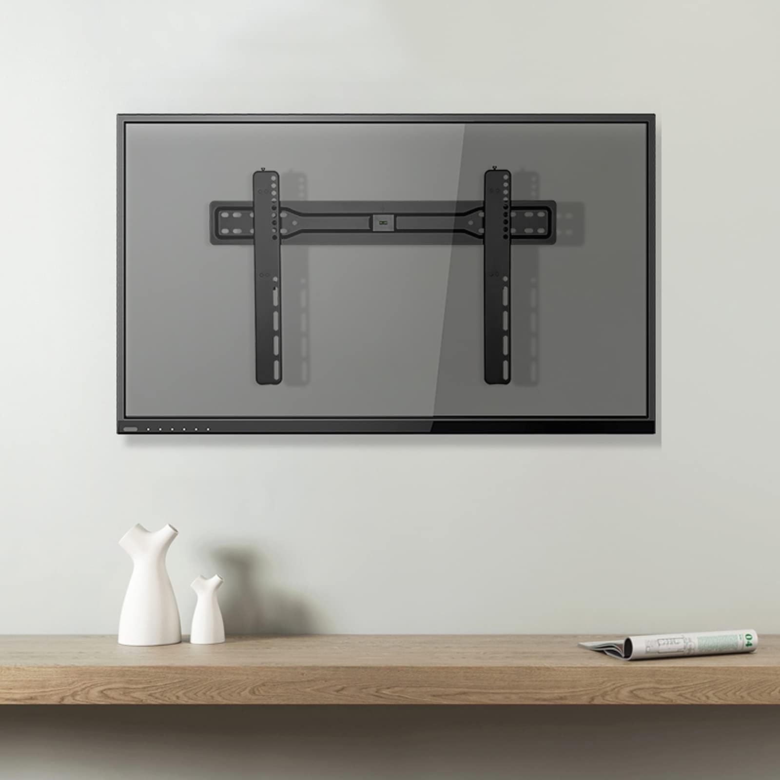 Support TV mural fixe universel pour sécuriser les grands écrans