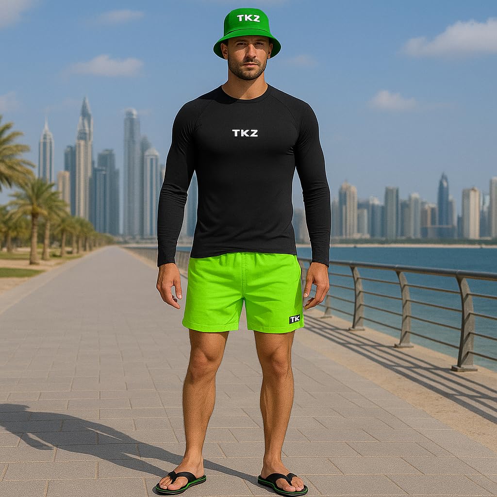 Kit Praia TKZ Short de Praia + Camiseta Térmica Manga Longa + Chapéu Bucket em promoção! Veja a oferta e mais achadinhos de Moda praia 4 Hoje é o melhor dia para comprar Kit Praia TKZ Short de Praia + Camiseta Térmica Manga Longa + Chapéu Bucket com aquele preço maroto! Promoção! Aproveite a oferta! 4