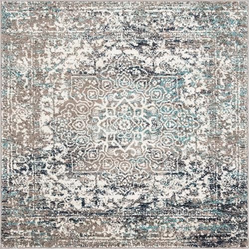 Tapete decorativo gris 5 pies x 5 pies miniatura 3