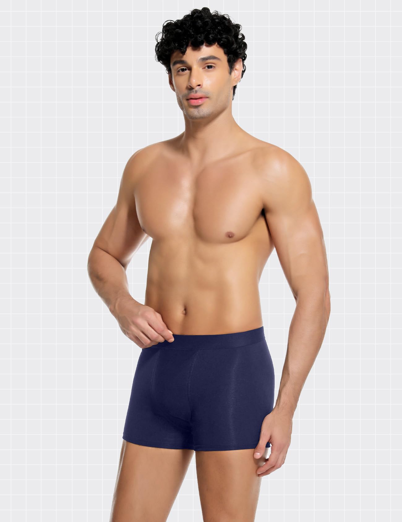 Carer Pack de 3 Calzoncillos Bóxer para Incontinencia Hombre 250 ml de Absorción, Ropa Interior de Algodón Suave y Transpirable Lavable y Reutilizable Protección Antifugas Azul Talla XL
