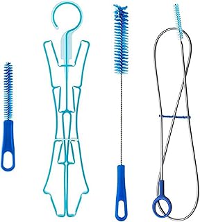 Kit de Herramientas de Limpieza de Bolsas de vejiga de hidratación, Conjunto de Limpiador de vejiga de Agua Incluye 3 ce...