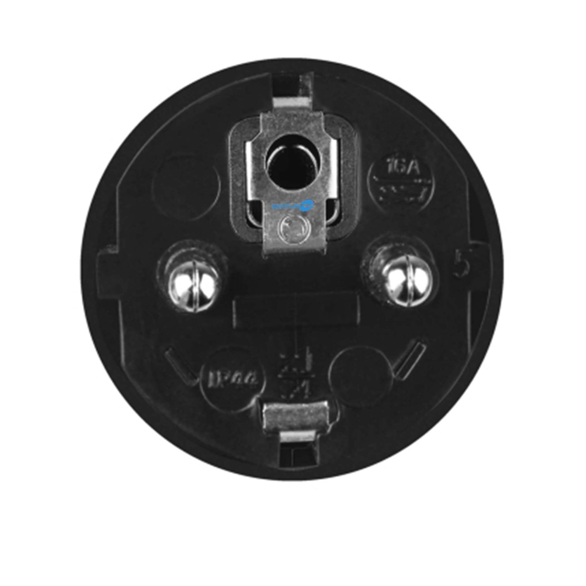 SIMPLETEK Adapter konwertera CEE 16 A do wydajności typu F, 3500 W, 16A, 230 V, zasilanie urządzeń elektrycznych, ognioodporne tworzywo ABS, IP44