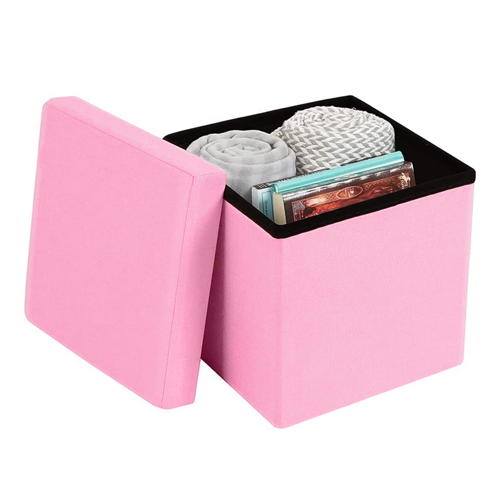 Buy Storage Ottoman Cube Folding Ottomans with Storage Foot Rest Stool