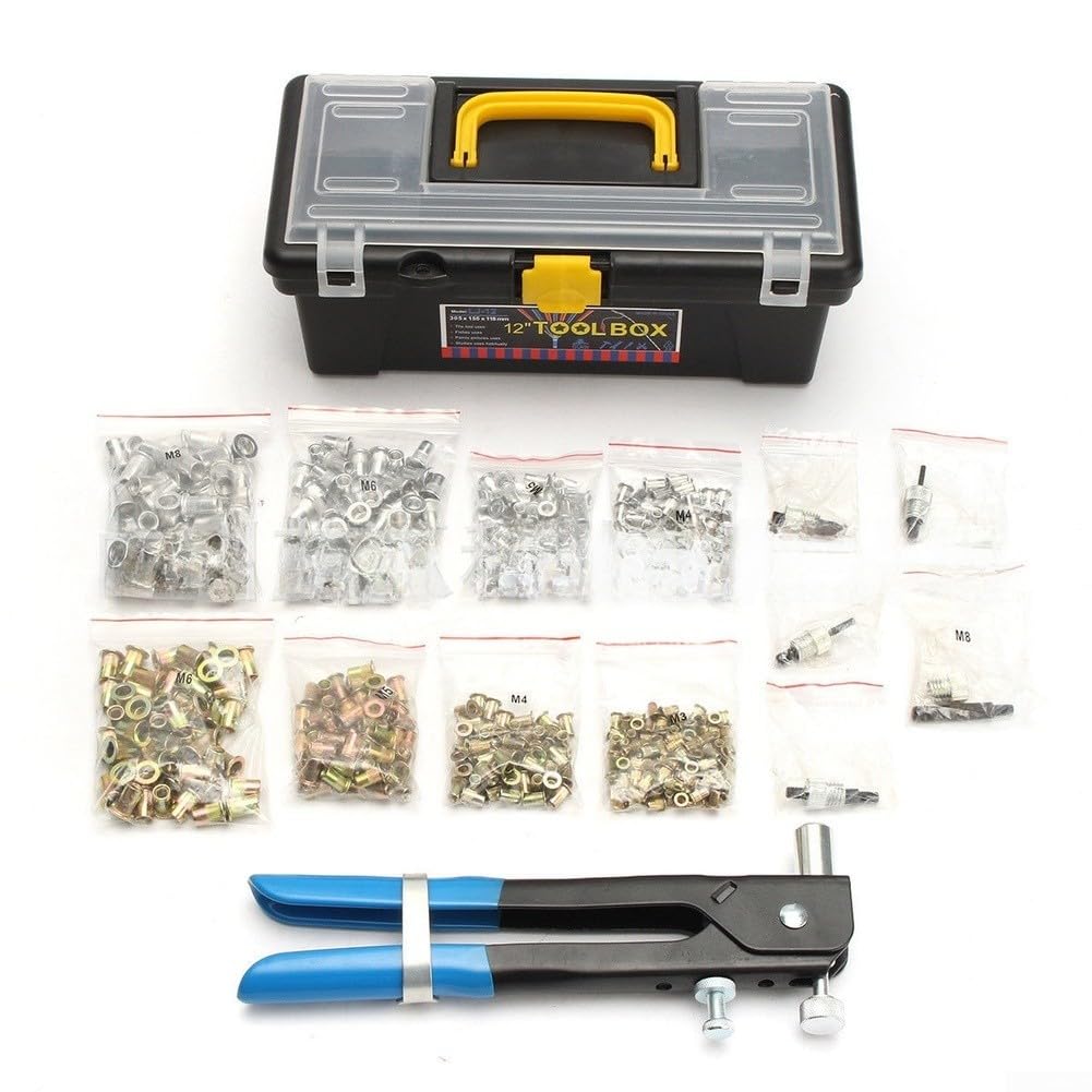 Kit Dadi Ciechi Ribassati 464 M3-M8 con Kit Dadi Ciechi Ribassati