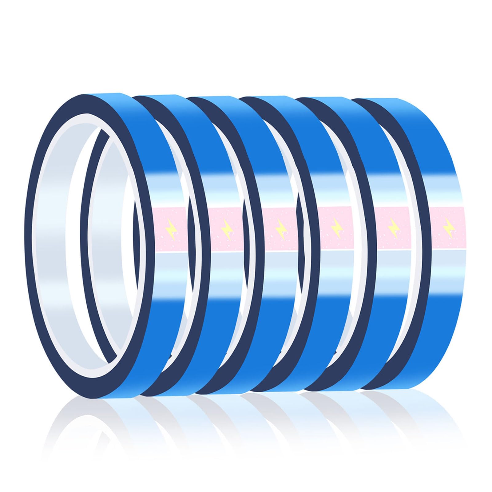 Heat Resistant Tape, Blue Heat Tape 10 mm/20 mm x 33 m Sublimation Tape