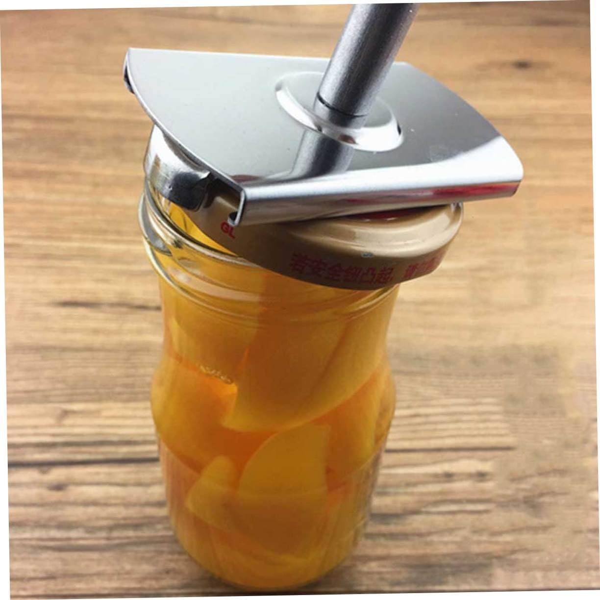 3 Pcs Touch Open Lid Can Opener Stainless Steel Jar Opener Can Lid Lifter Multi-function for Kitchen Restaurant