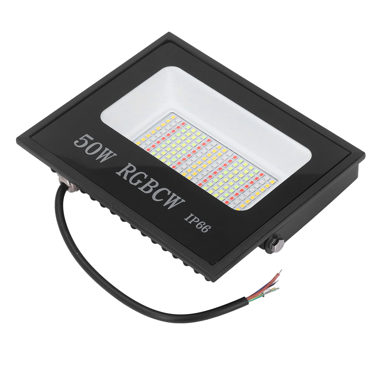 Faretto LED, Impermeabile IP66, 50W RGB | Temporizzazione ad alta efficienza energetica, controllo BT APP integrato, involucro in alluminio, paralume in vetro